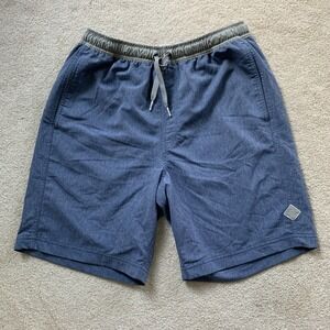 Free Fly Hydro Shorts Mens Size S Heather Blue Bamboo Stretch Pull‎ On 7.5"